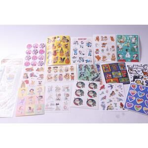 Sticker Sheets, Set of 16, Precious Moments, Snoopy, Raggedy Ann ~ 260122-WH 916